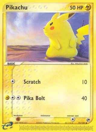 Pikachu 072 Sandstorm - Common