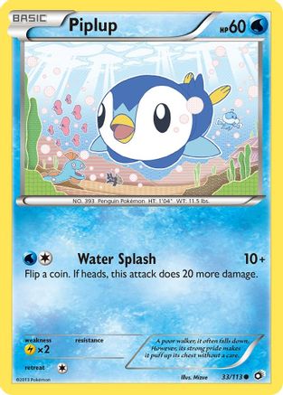 Piplup 033 Legendary Treasures - Common