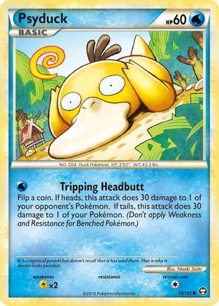 Psyduck 074/102 - Reverse Holofoil Triumphant - Common