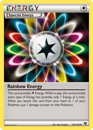 Rainbow Energy 131 - Reverse Holofoil XY Base Set - Uncommon