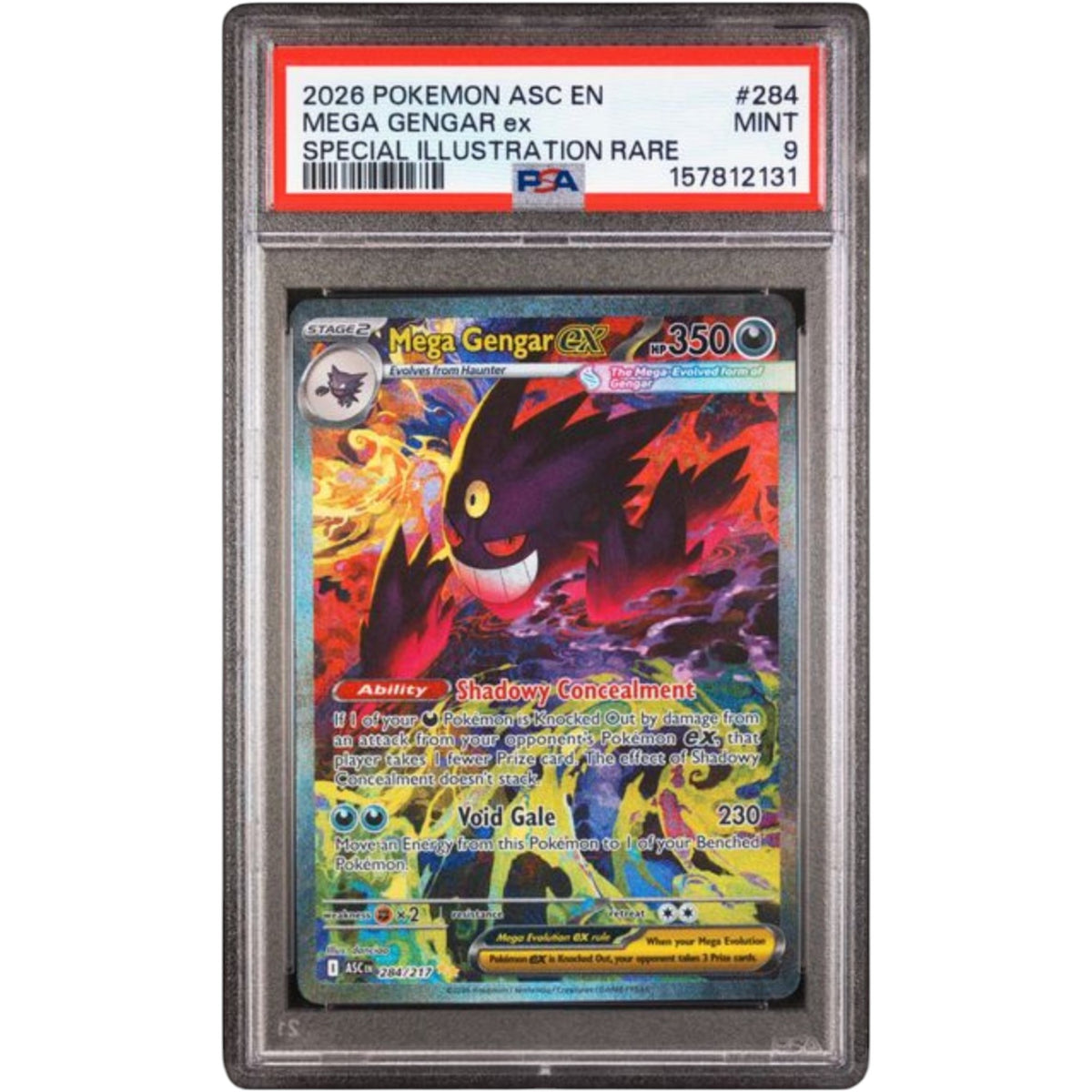 2026 POKEMON ASC EN-ASCENDED HEROES #284 MEGA GENGAR ex SPECIAL ILLUSTRATION RARE