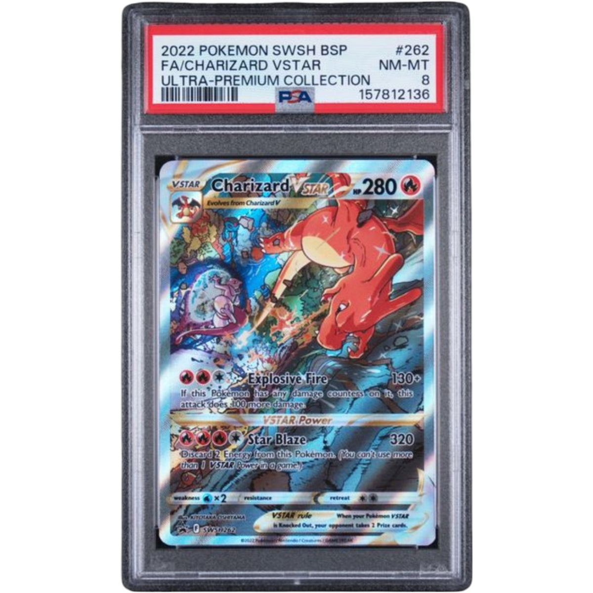 2022 POKEMON SWORD & SHIELD BLACK STAR PROMOS #262 FA/CHARIZARD VSTAR ULTRA-PREMIUM COLLECTION