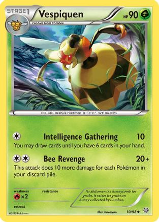 Vespiquen (10) (10) 010  - Reverse Holofoil XY  Ancient Origins - Uncommon