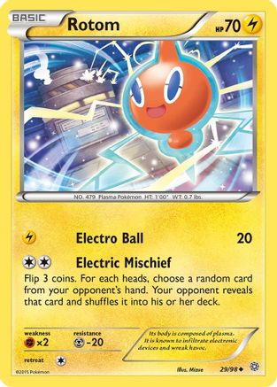 Rotom 029/98  - Reverse Holofoil XY  Ancient Origins - Uncommon
