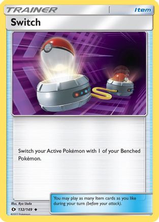 Switch 132  - Reverse Holofoil SM Base Set - Uncommon