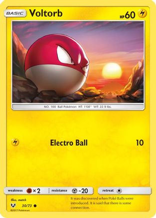 Voltorb 030/73  Shining Legends - Common