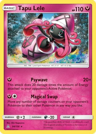 Tapu Lele 094/156  SM  Ultra Prism - Rare