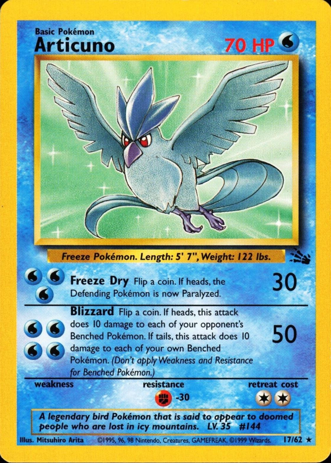 Articuno (17) (17) 017/62  - Unlimited Fossil - Rare