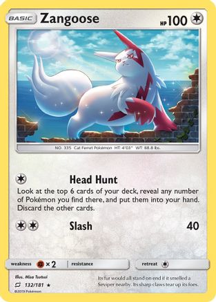 Zangoose/181  - Holofoil SM  Team Up - Holo Rare