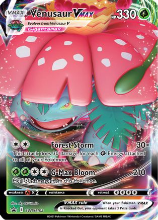 Venusaur VMAX SWSH102  - Holofoil SWSH Sword & Shield Promo Cards - Promo