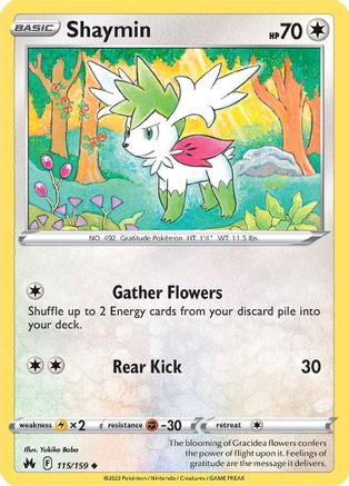 Shaymin 115  Crown Zenith - Uncommon