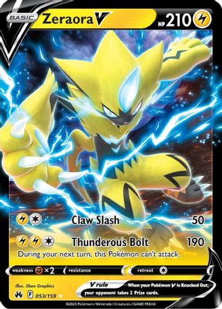 Zeraora V 053  - Holofoil Crown Zenith - Ultra Rare