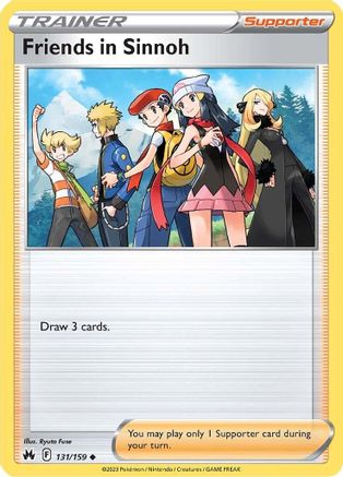 Friends in Sinnoh 131  - Reverse Holofoil Crown Zenith - Uncommon