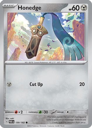 Honedge 130/182  SV04 Paradox Rift - Common