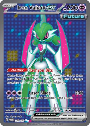 Iron Valiant ex 225/182  - Holofoil SV04 Paradox Rift - Ultra Rare