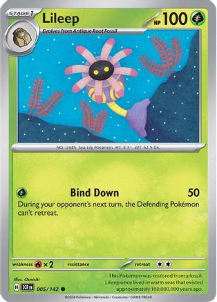 Lileep 005/142  SV07 Stellar Crown - Common
