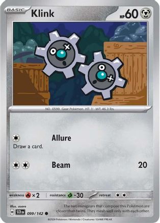 Klink 099  - Reverse Holofoil SV07 Stellar Crown - Common