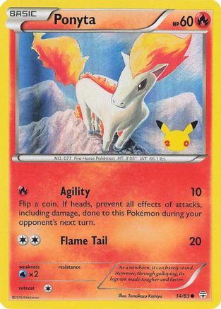 Ponyta 014  - Holofoil Celebrations - Promo