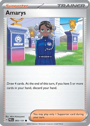 Amarys 093/131  - Reverse Holofoil SV Prismatic Evolutions - Common