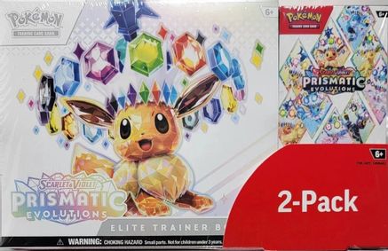 Costco Pokemon Prismatic Evolutions 2-Pack Trainer Box and Booster Bundle