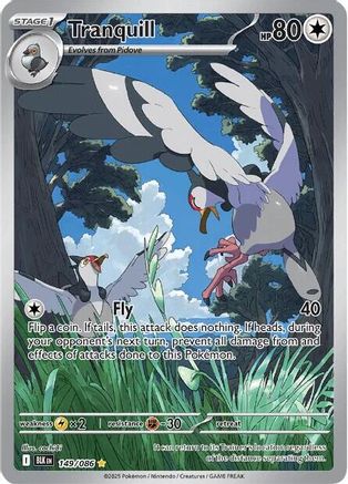 Tranquill 149/086  - Holofoil SV Black Bolt - Illustration Rare