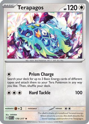 Terapagos 178  - Holofoil ME Ascended Heroes - Rare