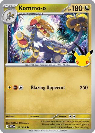 Kommo 112/128  - Holofoil ME 30th Celebration - Common