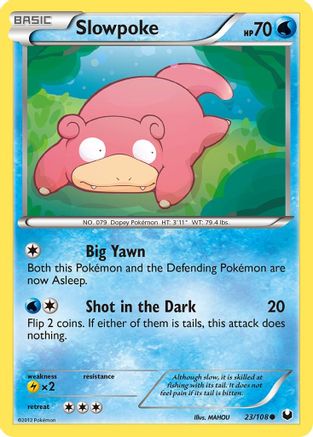 Slowpoke 023  Dark Explorers - Common
