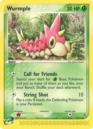 Wurmple 081/97  Dragon - Common