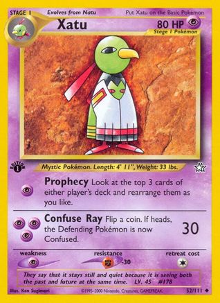 Xatu 052  - 1st Edition Neo Genesis - Uncommon