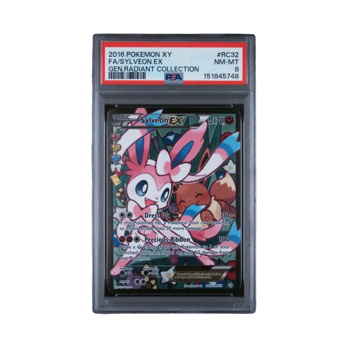 2016 POKEMON XY GENERATIONS RADIANT COLLECTION #RC32 FA/SYLVEON EX GEN.RADIANT COLLECTION