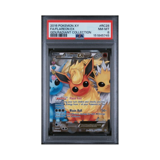 2016 POKEMON XY GENERATIONS RADIANT COLLECTION #RC28 FA/FLAREON EX GEN.RADIANT COLLECTION