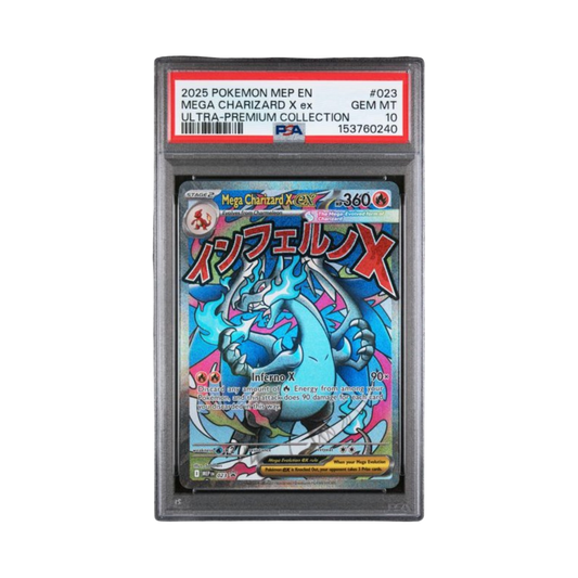 2025 POKEMON MEP EN-ME BLACK STAR PROMO #023 MEGA CHARIZARD X ex ULTRA-PREMIUM COLLECTION