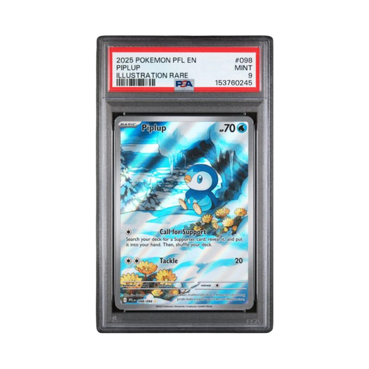 2025 POKEMON PFL EN-PHANTASMAL FLAMES #098 PIPLUP ILLUSTRATION RARE
