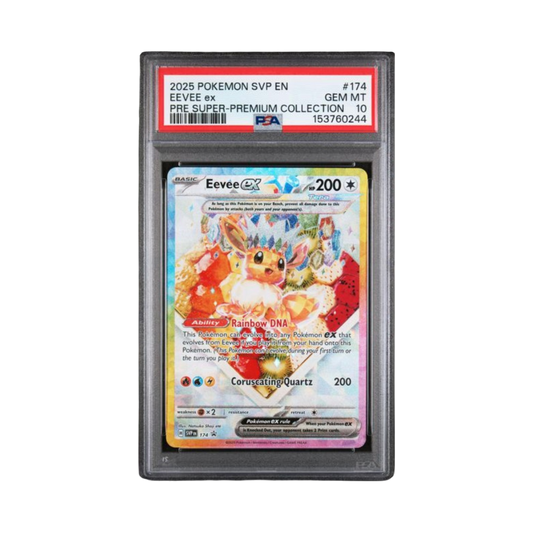 2025 POKEMON SVP EN-SV BLACK STAR PROMO #174 EEVEE ex PRE SUPER-PREMIUM COLLECTION