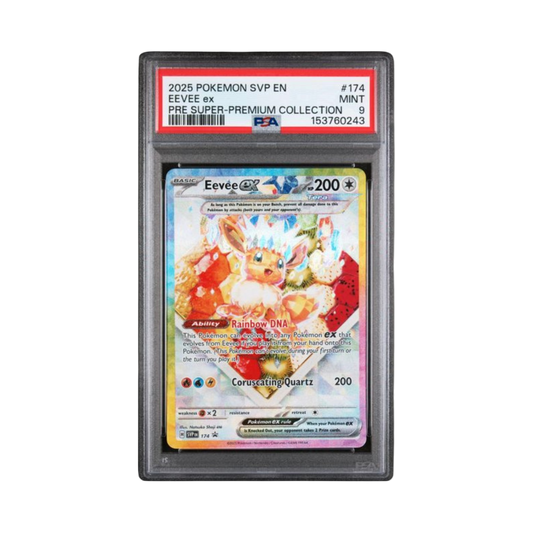 2025 POKEMON SVP EN-SV BLACK STAR PROMO #174 EEVEE ex PRE SUPER-PREMIUM COLLECTION (Copy)