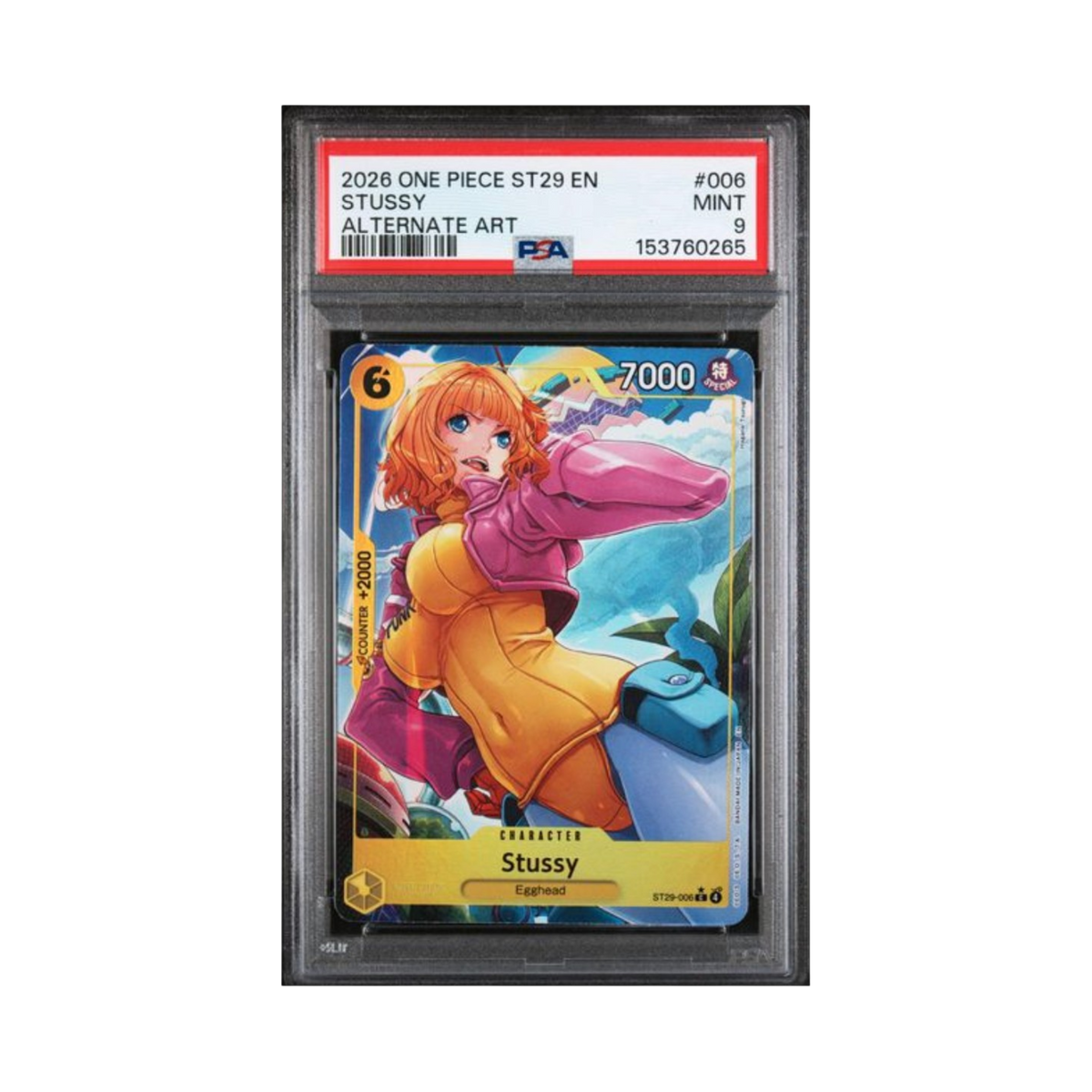 2026 ONE PIECE STARTER DECK ST29-EGGHEAD #006 STUSSY ALTERNATE ART