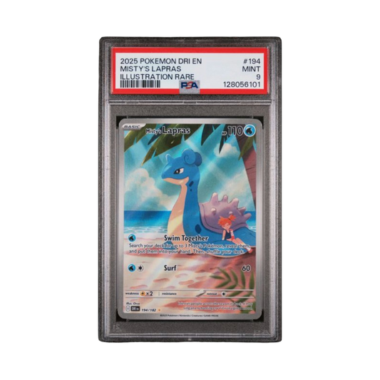 2025 POKEMON DRI EN-DESTINED RIVALS #194 MISTY'S LAPRAS ILLUSTRATION RARE