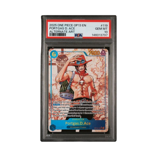 2025 ONE PIECE OP13-CARRYING ON HIS WILL #119 PORTGAS D. ACE ALTERNATE ART