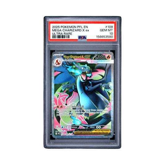 2025 POKEMON PFL EN-PHANTASMAL FLAMES #109 MEGA CHARIZARD X ex ULTRA RARE