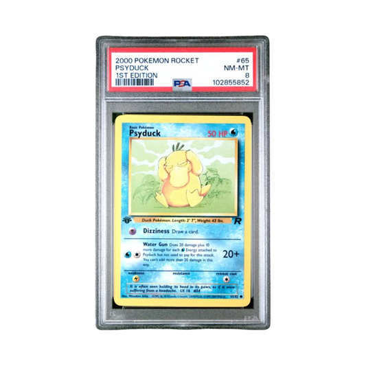 2000 POKEMON ROCKET #65 PSYDUCK 1ST EDITION