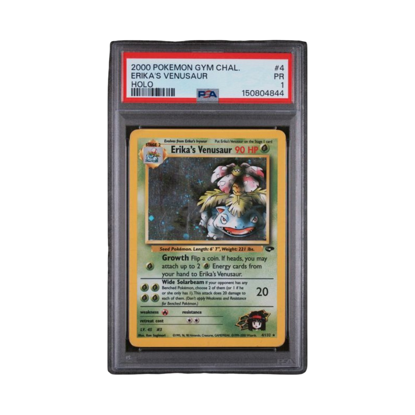 2000 POKEMON GYM CHALLENGE #4 ERIKA'S VENUSAUR HOLO