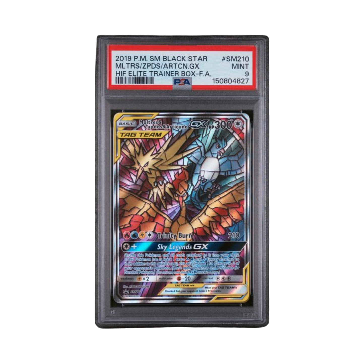 2019 POKEMON SM BLACK STAR PROMO #SM210 MLTRS/ZPDS/ARTCN.GX HIF ELITE TRAINER BOX-F.A.