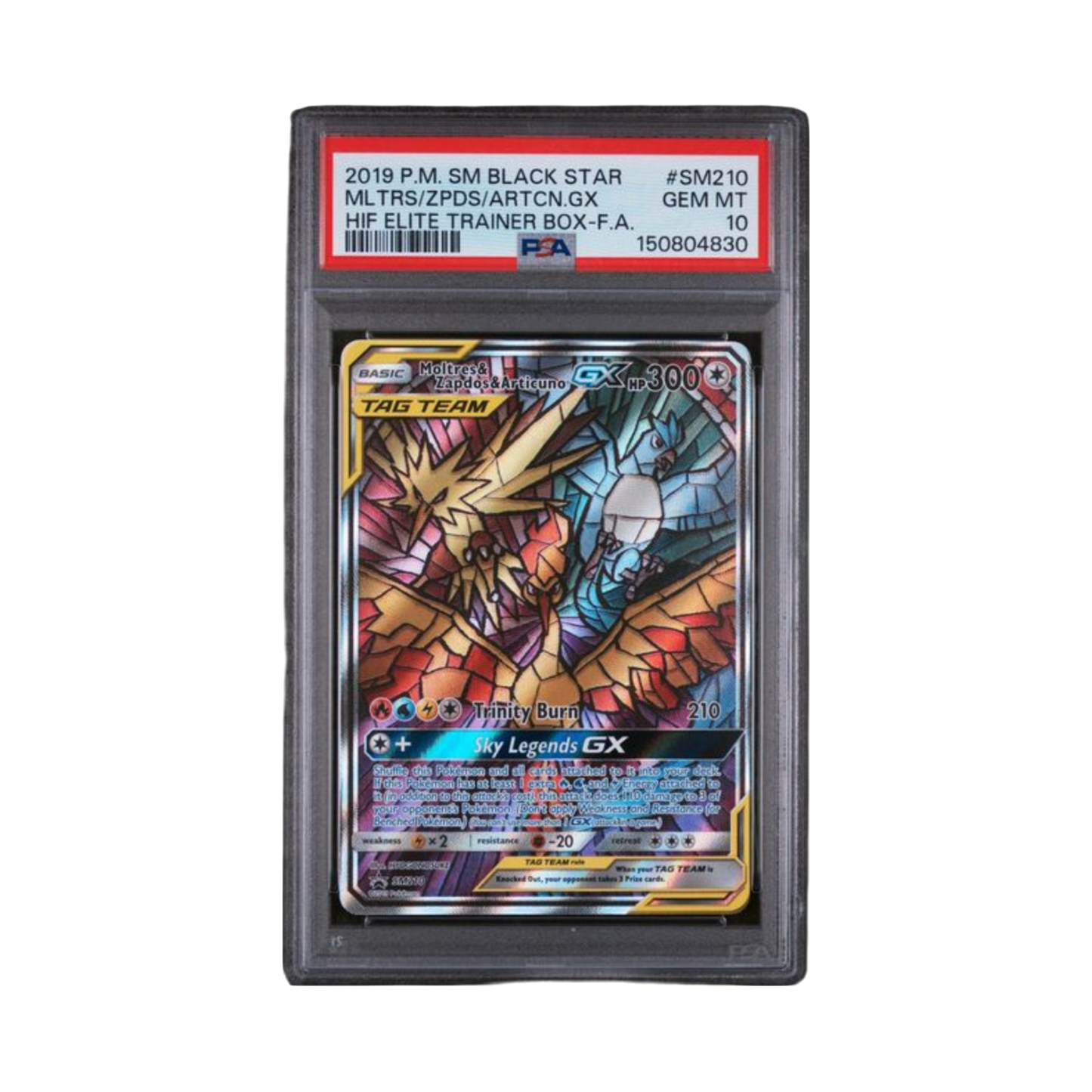 2019 POKEMON SM BLACK STAR PROMO #SM210 MLTRS/ZPDS/ARTCN.GX HIF ELITE TRAINER BOX-F.A.