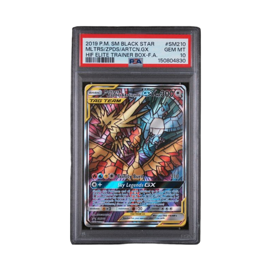 2019 POKEMON SM BLACK STAR PROMO #SM210 MLTRS/ZPDS/ARTCN.GX HIF ELITE TRAINER BOX-F.A.