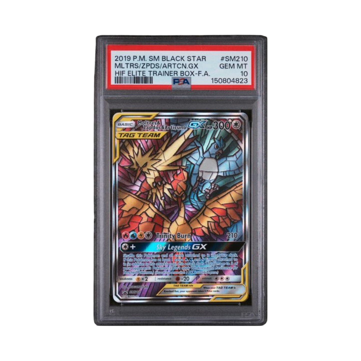 2019 POKEMON SM BLACK STAR PROMO #SM210 MLTRS/ZPDS/ARTCN.GX HIF ELITE TRAINER BOX-F.A.