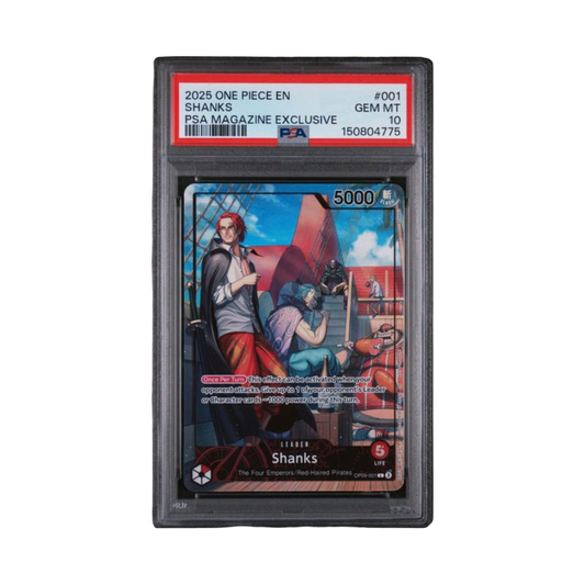 2025 ONE PIECE PROMOS #001 SHANKS PSA MAGAZINE EXCLUSIVE