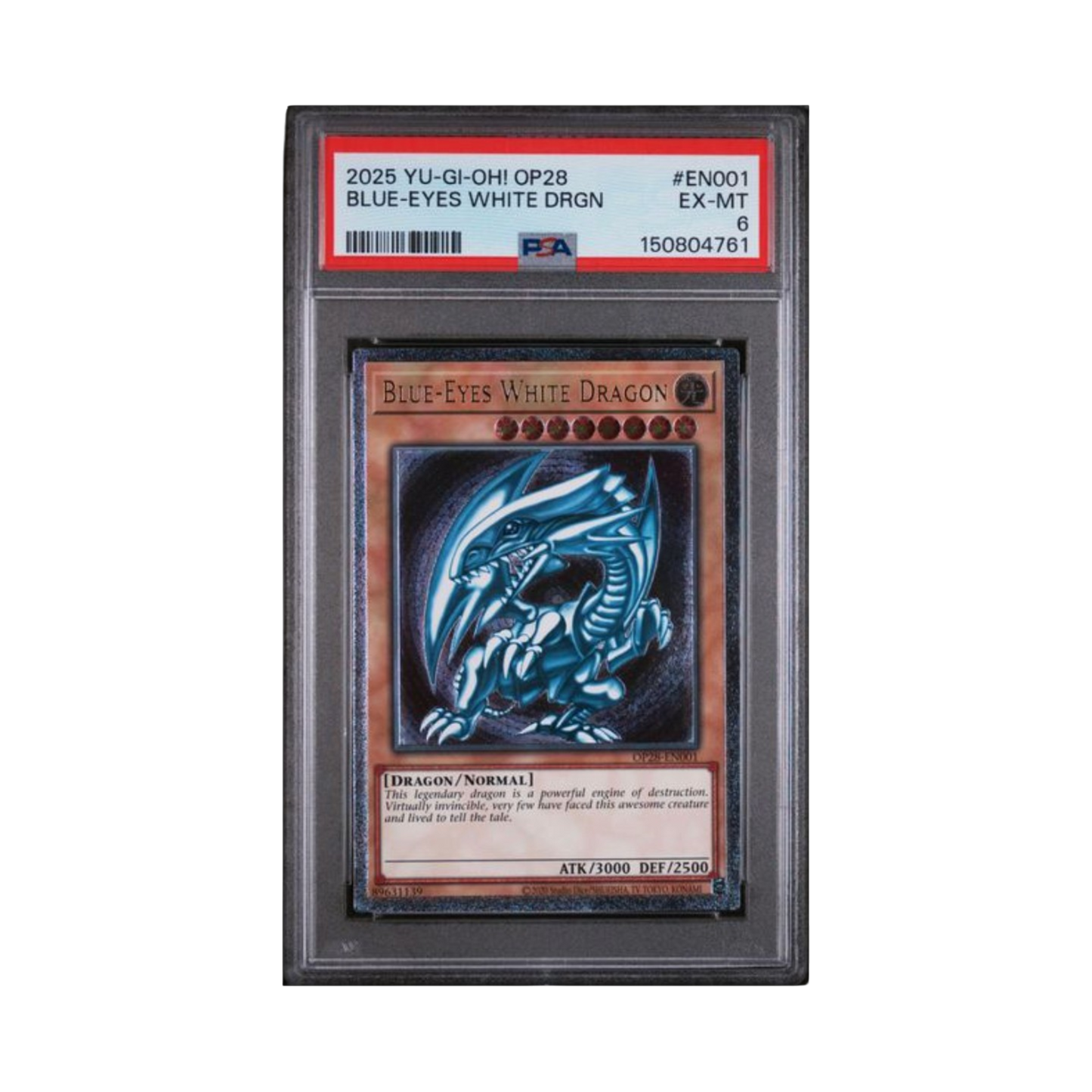 2025 YU-GI-OH! OP28-OTS TOURNAMENT PACK 28 #EN001 BLUE-EYES WHITE DRGN