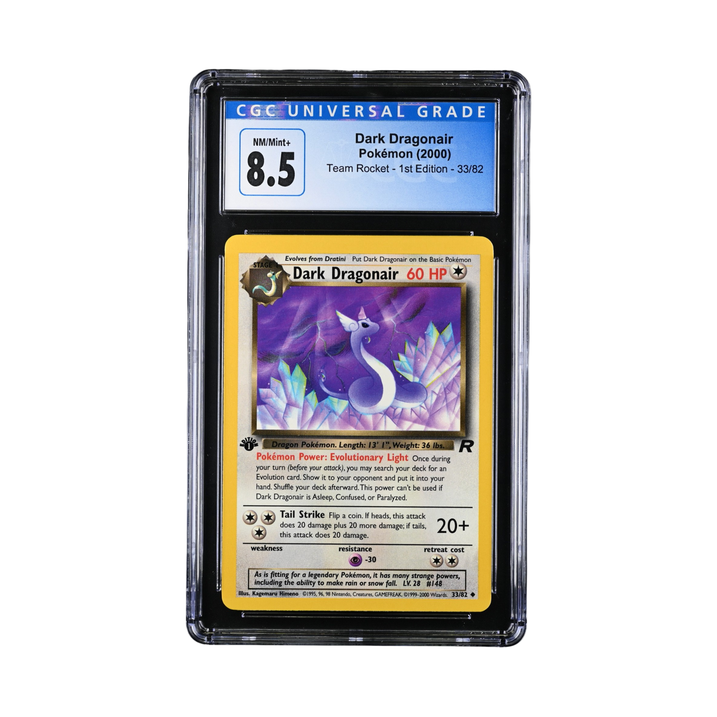 2000 POKEMON-TEAM ROCKET #33 DARK DRAGONAIR 1ST EDITION