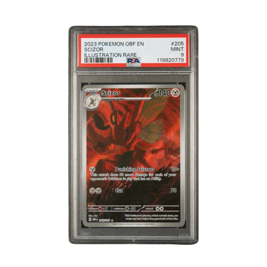 2023 POKEMON OBF EN-OBSIDIAN FLAMES #205 SCIZOR ILLUSTRATION RARE